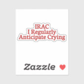 IRAC grappig Sticker (Vel)