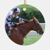 Irad Ortiz Winning with Irish Danzing Keramisch Ornament (Voorkant)