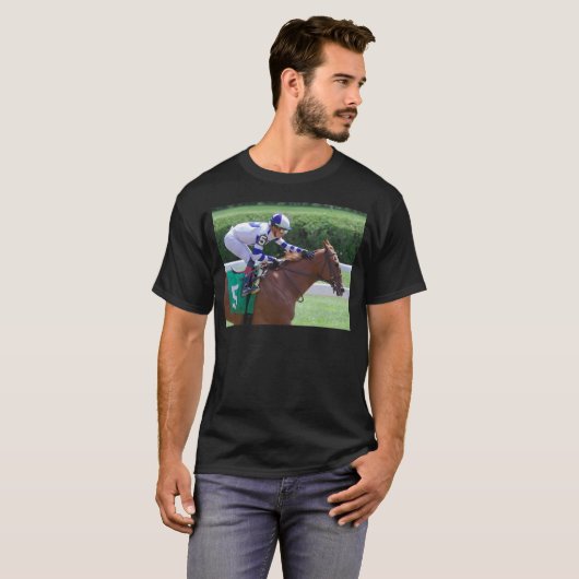 Irad Ortiz Winning with Irish Danzing T-shirt (Voorkant volledig)