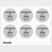 Irak afstuderen stencil sticker (Vel)