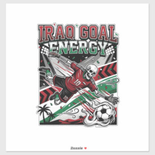 Irak Doel Energie Skelet Aanvaller Naties Vet Soc Sticker