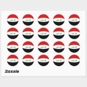 Irak Fisheye Vlag Sticker (Vel)