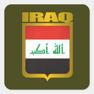 "Irak goud" Vierkante Sticker