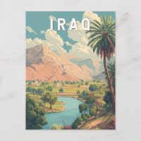 Irak Illustratie Reis Kunst Vintage