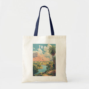 Irak Illustratie Reis Kunst Vintage Tote Bag