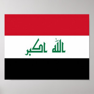 Irak - Iraakse vlag - Poster