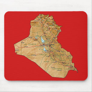 Irak Map Mousepad Muismat