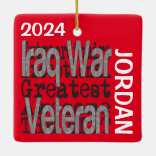 Irak Oorlogsveteraan Buitengewoon DOUANE Keramisch Ornament