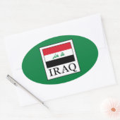 Irak Ovale Sticker (Envelop)
