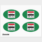Irak Ovale Sticker (Vel)