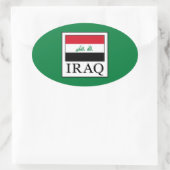 Irak Ovale Sticker (Tas)