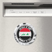 Irak Round Emblem Magneet (Insitu (Vaatwasser))