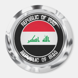 Irak Round Emblem Magneet