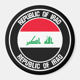 Irak Round Emblem Magneet