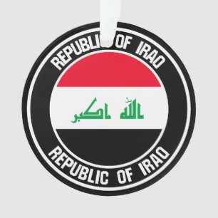 Irak Round Emblem Ornament