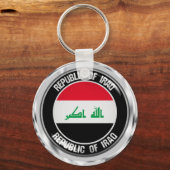 Irak Round Emblem Sleutelhanger (Voorkant)