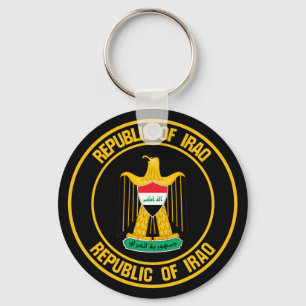 Irak Round Emblem Sleutelhanger