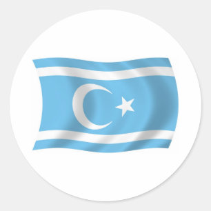 Irak-Turks vlagsticker Ronde Sticker