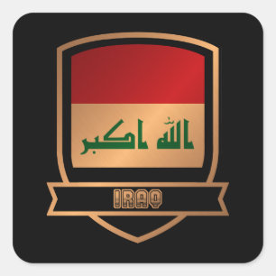 Irak Vierkante Sticker