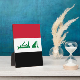 Irak vlag fotoplaat