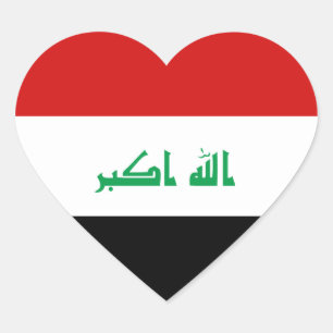 Irak Vlag Hart Sticker