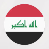 Irak vlag labels (Design 1)