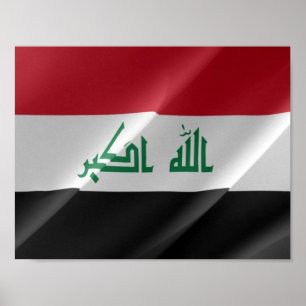 Irak - vlaggolven - poster