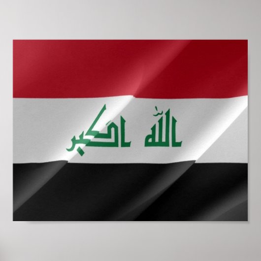 Irak - vlaggolven - poster (Voorkant)
