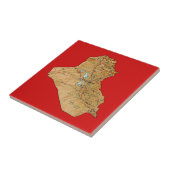 Irakese kaart tegeltje (Zijkant)