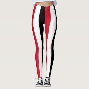 Irakese nationale vlagkleuren verticale strips leggings