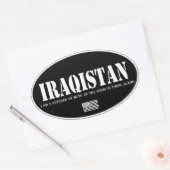 Irakistan Ovale Sticker (Envelop)