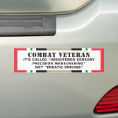 Irakveteraan-foute driver bumpersticker (Op auto)