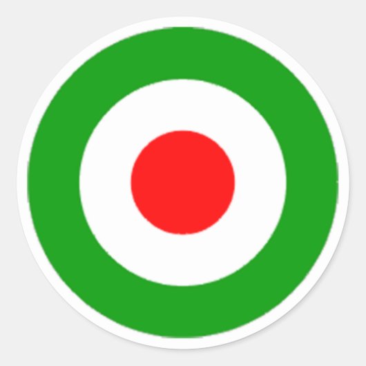 Iran Air Force Roundel Ronde Sticker (Voorkant)