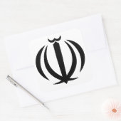 iran embleem vierkante sticker (Envelop)