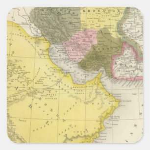 Iran en Saudi-Arabië Vierkante Sticker