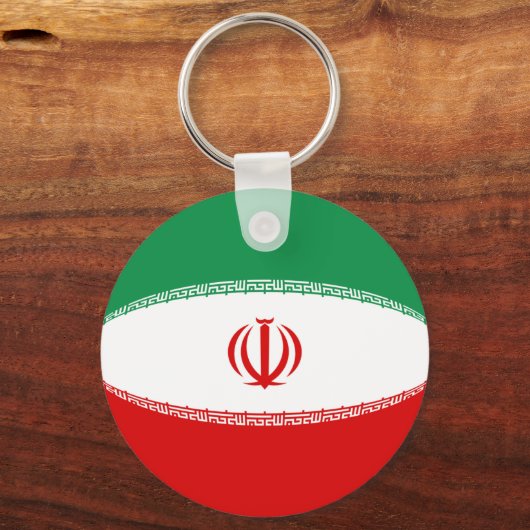 Iran Fisheye Flag Sleutelhanger (Voorkant)