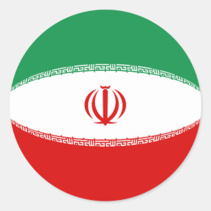 Iran Fisheye Vlag Sticker