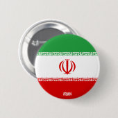 Iran Flag Charming Patriotic Button (Voorkant /achterkant)