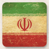 Iran Flag  Design Onderzetter (Voorkant)