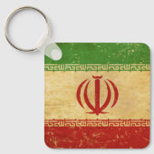 Iran Flag  Design Sleutelhanger (Voorkant)