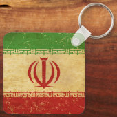 Iran Flag  Design Sleutelhanger (Achterkant)