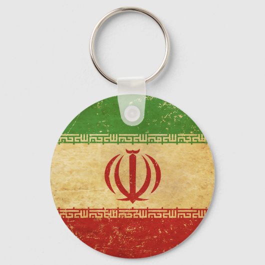 Iran Flag  Design Sleutelhanger (Voorkant)