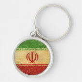 Iran Flag  Design Sleutelhanger (Voorkant)