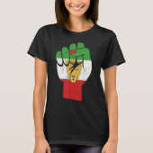 Iran flag, Iranian Lion Symbol, Iranian Lioness, F T-shirt (Voorkant)