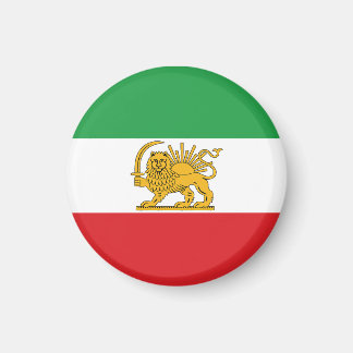 Iran Flag Lion And Sun Shah of Iran Flag Magnet Magneet