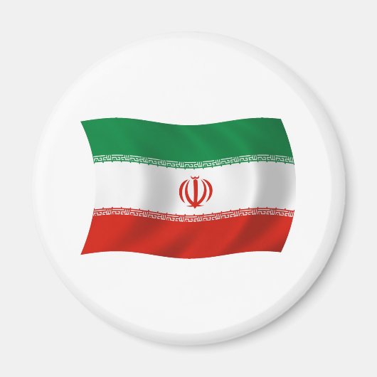 Iran Flag Magnet Magneet (Voorkant)
