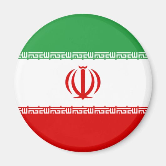 Iran Flag Magnet Magneet (Voorkant)