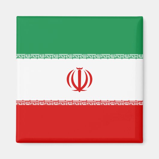 Iran Flag Magnet Magneet (Voorkant)
