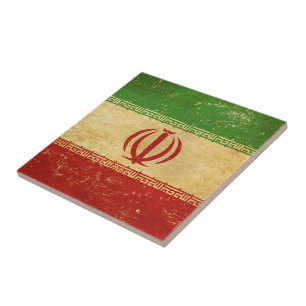 Iran Flag  Ontwerp Keramische Tegel Tegeltje