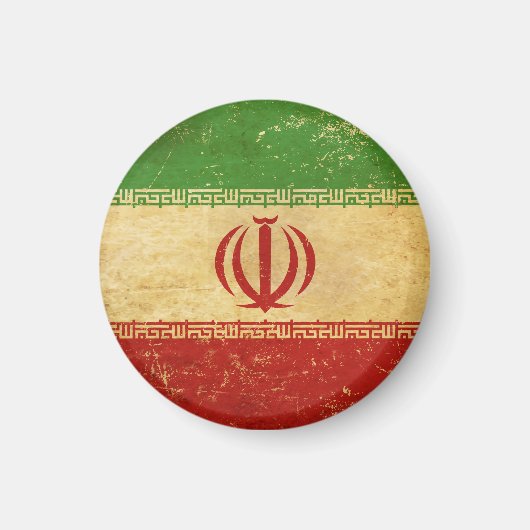 Iran Flag ontwerpmagneet Magneet (Voorkant)